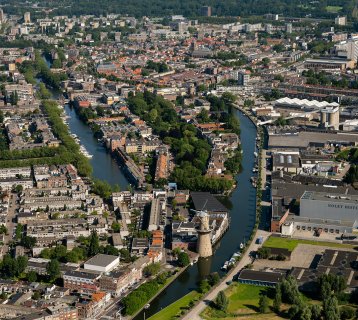 luchtfoto schiedam